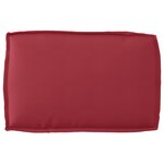 vidaXL Ensemble de coussins de palette 2 pièces rouge vin en tissu Oxford