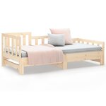 vidaXL Lit coulissant sans matelas 2x(90x190) cm Bois de pin massif