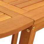 vidaXL Ensemble de repas de jardin pliant 5 pièces - Bois d'acacia solide