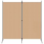 vidaXL Paravent à 2 panneaux Beige 175 x 180 cm Tissu