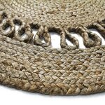Tapis DECO Jute diam 90 cm - Vague Dentelle