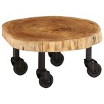 vidaXL Table basse bois d'acacia massif 60x55x25 cm