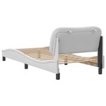 vidaXL Cadre de lit sans matelas blanc 90x190 cm similicuir
