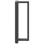 vidaXL Pieds de table de bar en forme de T  2 pièces  anthracite  40 x 35 x (100-101) cm  acier
