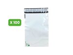 100 Enveloppes plastique opaques ECO 60 microns N°1 - 170x230mm