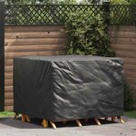 vidaXL Housse pour mobilier d'extérieur Noir 125 x 125 x 74 cm 420D