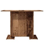 vidaXL Table à manger vieux bois 110 x 60 x 75 cm bois ingénierie