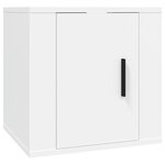 vidaXL Meubles TV muraux 2 Pièces Blanc 40x34 5x40 cm