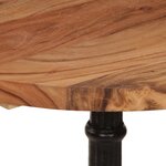 vidaXL Table de bistro Ø60x76 cm Bois d'acacia massif