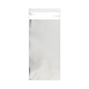 Lot de 100 sachet alu mat argenté 220x110 mm (dl)