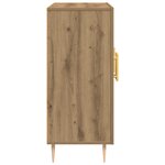 Buffet vidaXL Artisan Chêne 90x34x80 cm Bois d'ingénierie
