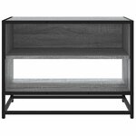 vidaXL Meuble TV sonoma gris 61x40x46 cm bois d'ingénierie et métal