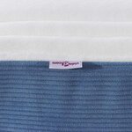 vidaXL Matelas de Lit avec matelas Bleu 180 x 200 cm tissu
