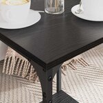 vidaXL Table basse Chêne noir 40 x 40 x 55 cm Bois d'ingénierie