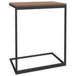 vidaXL Table d'appoint Noir 55x35x66 cm Bois d'ingénierie