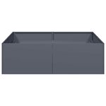 vidaXL Jardinière anthracite 100x100x30 cm acier