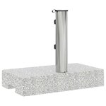 vidaXL Socle de parasol Granite rectangulaire 25 kg