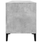 vidaXL Armoire à disques gris béton 100x38x48 cm bois d'ingénierie