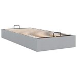 vidaXL Cadre de lit ottoman sans matelas gris clair 90x200 cm tissu