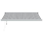 vidaXL Auvent rétractable anthracite et blanc 3 5x2 5m tissu/aluminium