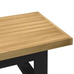vidaXL Table basse NOAIN pieds en forme de U 120x60x40 cm massif pin