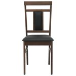 vidaXL Chaise de salle à manger 2 Pièces Marron clair et noir