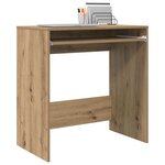 vidaXL Bureau Chêne artisanal 77 5 x 43 x 79 cm Bois d'ingénierie