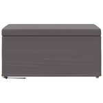 vidaXL Tabouret Gris Cuir Synthétique et Bois Composite