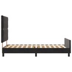 vidaXL Cadre de Lit Noir 90x190 cm Velours