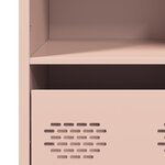 vidaXL Buffet haut rose 35x39x103 5 cm acier