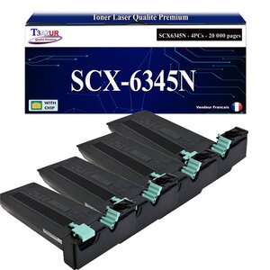 T3AZUR - 4x Toners compatibles avec Samsung SCX6345N/SCX6355N pour Samsung SCX6345N SCX6355N SCX-6345N SCX-6355N