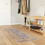 vidaXL Coureur de Tapis MARSA Gris 50 x 100 cm Polyester et PVC