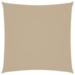vidaXL Voile de parasol tissu oxford carré 4x4 m beige