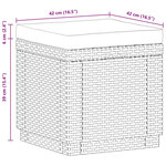 Keter Pouf de rangement Cube avec coussin Graphite