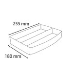 Compartiment Pour Corbeille À Courrier Combo Top Skandi - Bleu Pacifique - X 4 - Exacompta