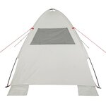 vidaXL Tente de plage gris imperméable