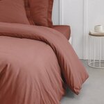 Housse de couette - 240 x 260 cm uni - Terracotta