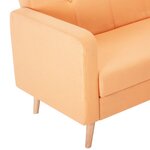vidaXL Canapé Tissu Orange