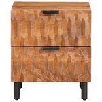 vidaXL Cabinet de chevet Marron 40 x 33 x 46 cm Bois de mangue massif