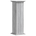 vidaXL Support pour plantes sonoma gris 33x33x100 cm bois d'ingénierie