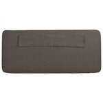 vidaXL Tête de lit capitonnée Marron et Taupe 135 cm Pin massif