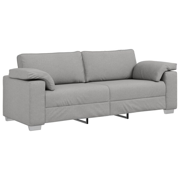 Canapé 3 places vidaXL Gris nuage 178 cm en tissu