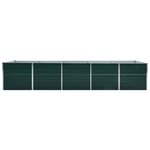 vidaXL Lit surélevé de jardin Acier galvanisé 400x80x77 cm Vert