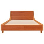 vidaXL Cadre de lit sans matelas cire marron 90x200 cm bois pin massif