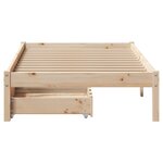 vidaXL Cadre de lit sans matelas 100x200 cm bois massif de pin