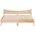 vidaXL Cadre de lit sans matelas 200x200 cm bois massif de pin