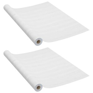 vidaXL Films autoadhésifs pour portes 2 Pièces Bois blanc 210x90 cm PVC