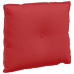 vidaXL Coussin de Dos Rouge 60 x 19 x 50 cm tissu