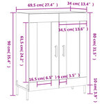 vidaXL Buffet chêne sonoma 69 5x34x90 cm bois d'ingénierie