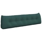 vidaXL Coussin de Dos Vert foncé 180 x 24 x 50 cm tissu